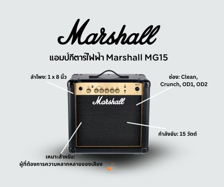 แอมป์กีตาร์ไฟฟ้า Marshall MG15