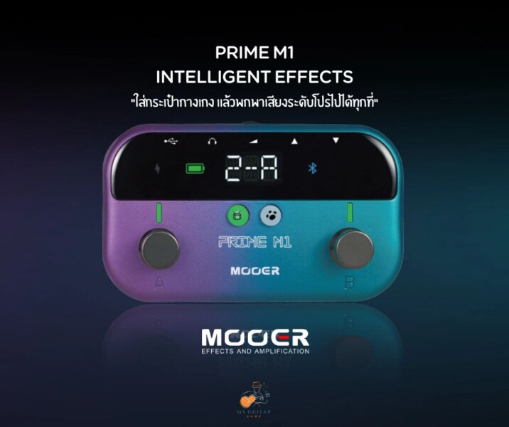 Mooer M1 Intelligent Pedal Floor เอฟเฟคกีตาร์ Mooer M 1 M1 Intelligent Effects